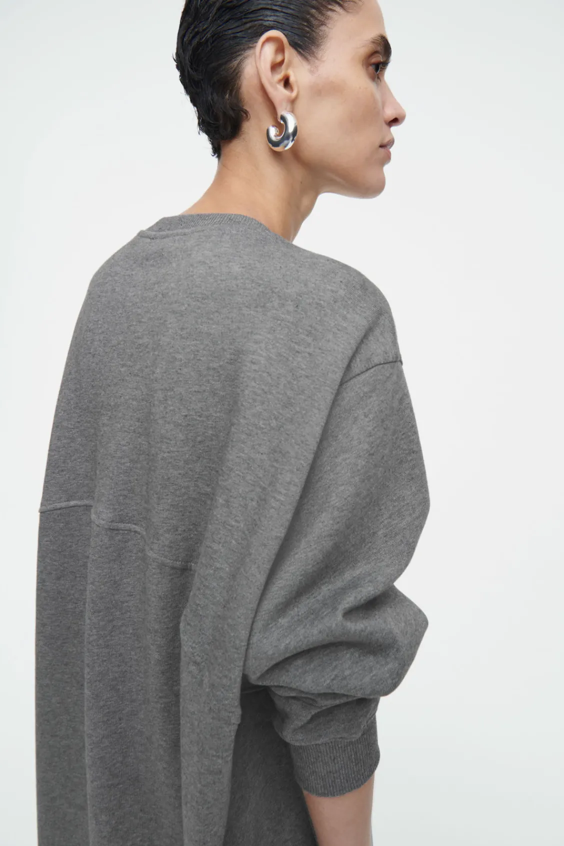 COS OVERSIZED SWEATSHIRT MIDI DRESS-Women Dresses & Jumpsuits