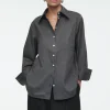 COS OVERSIZED TAILORED SHIRT-Women Shirts & Blouses | Tops