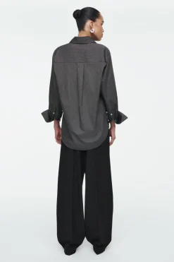 COS OVERSIZED TAILORED SHIRT-Women Shirts & Blouses | Tops