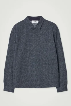COS OVERSIZED TEXTURED COTTON OVERSHIRT- Shirts