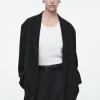 COS OVERSIZED TIE-FRONT BLAZER-Women Coats & Jackets