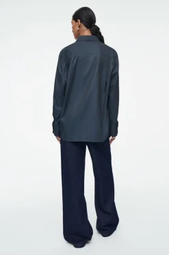 COS OVERSIZED TWILL SHIRT-Women Shirts & Blouses | Tops