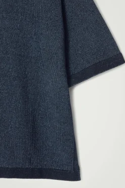 COS OVERSIZED TWO-TONE KNITTED COTTON T-SHIRT- T-Shirts | Sweaters & Cardigans