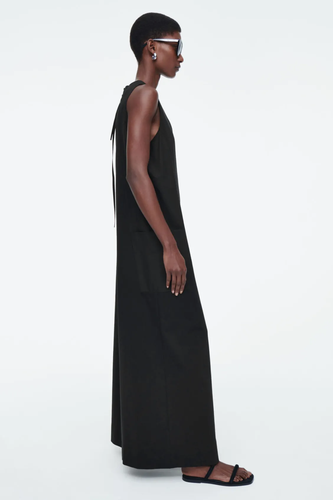COS OVERSIZED V-NECK JUMPSUIT-Women Dresses & Jumpsuits | Pants