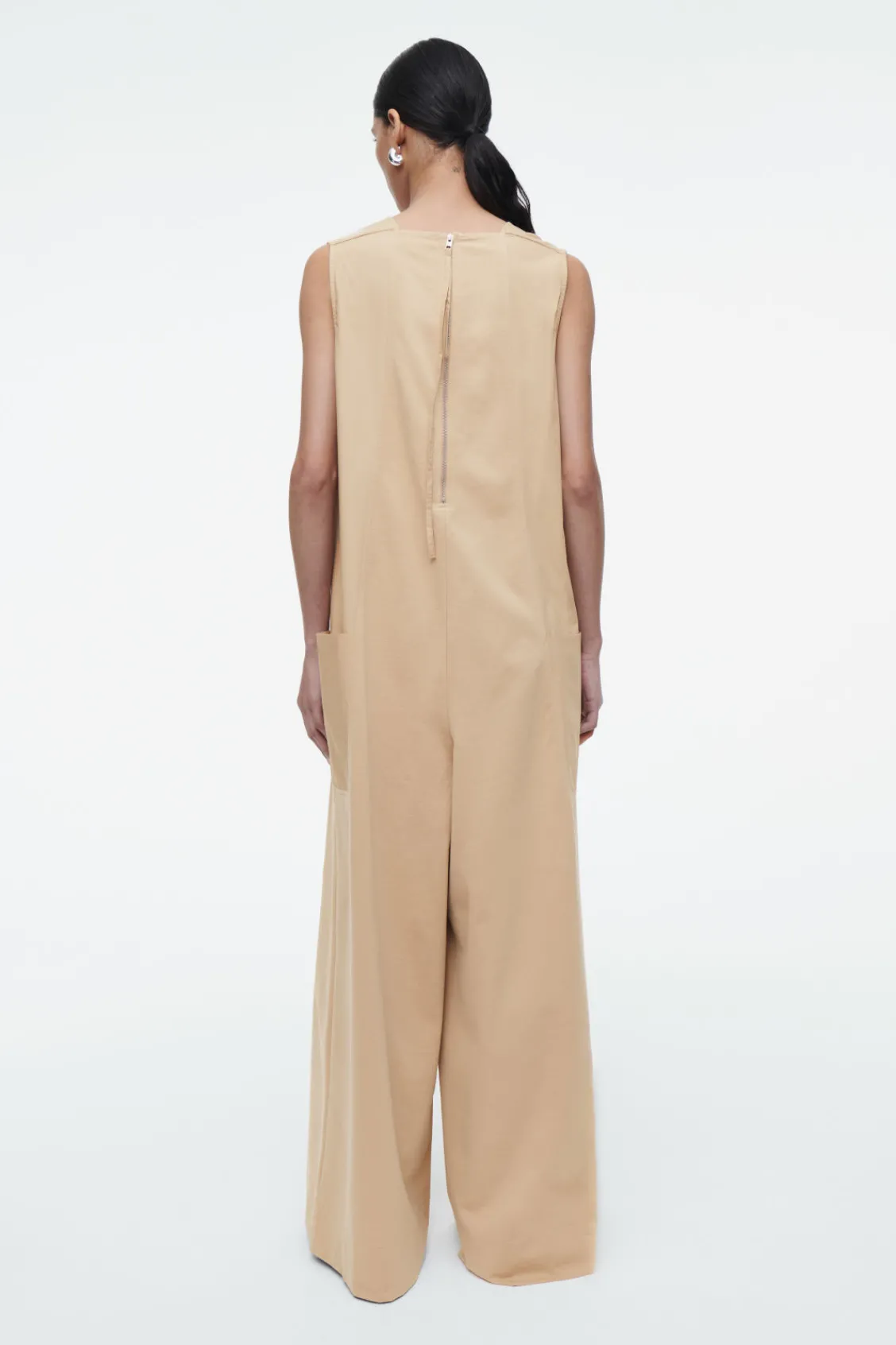 COS OVERSIZED V-NECK JUMPSUIT-Women Dresses & Jumpsuits | Pants