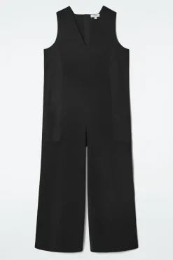 COS OVERSIZED V-NECK JUMPSUIT-Women Dresses & Jumpsuits | Pants