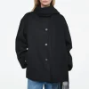 COS OVERSIZED WOOL-BLEND SCARF JACKET-Women Coats & Jackets