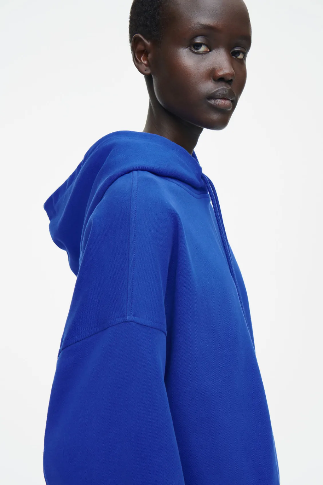 COS OVRESIZED JERSEY HOODIE-Women Tops