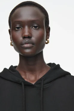 COS OVRESIZED JERSEY HOODIE-Women Tops