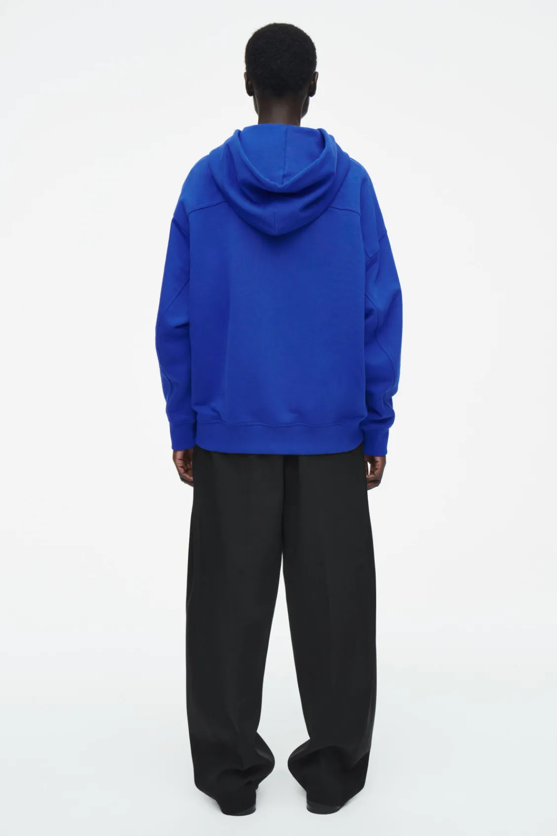 COS OVRESIZED JERSEY HOODIE-Women Tops