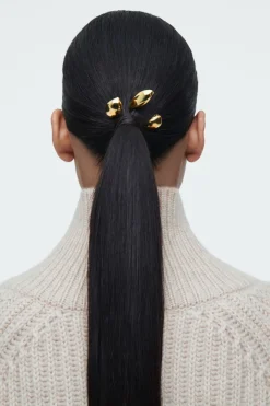 COS 3-PACK CHUNKY DROPLET HAIR SLIDES-Women Jewelry