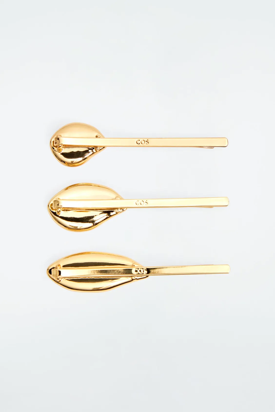 COS 3-PACK CHUNKY DROPLET HAIR SLIDES-Women Jewelry