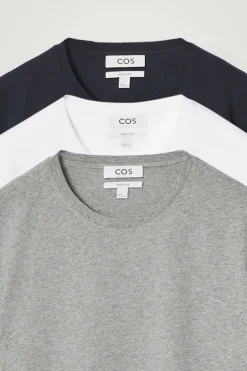 COS 3-PACK REGULAR COTTON T-SHIRTS- T-Shirts