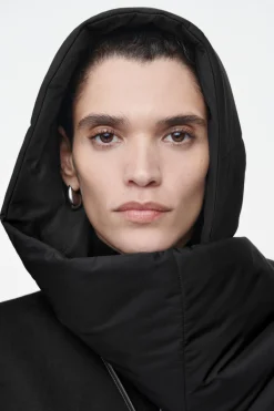 COS PADDED HYBRID HOODED SCARF-Women Hats & Scarves