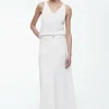 COS PANELED DENIM MAXI SKIRT-Women Skirts