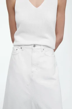 COS PANELED DENIM MAXI SKIRT-Women Skirts