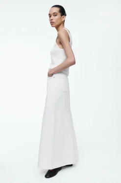 COS PANELED DENIM MAXI SKIRT-Women Skirts