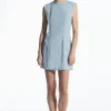 COS PANELED DENIM MINI DRESS-Women Dresses & Jumpsuits
