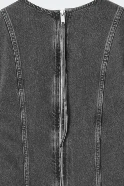 COS PANELED DENIM MINI DRESS-Women Dresses & Jumpsuits
