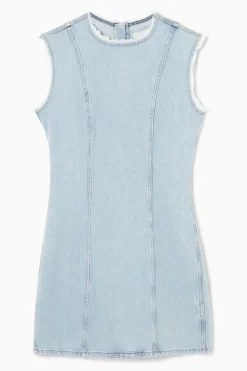 COS PANELED DENIM MINI DRESS-Women Dresses & Jumpsuits