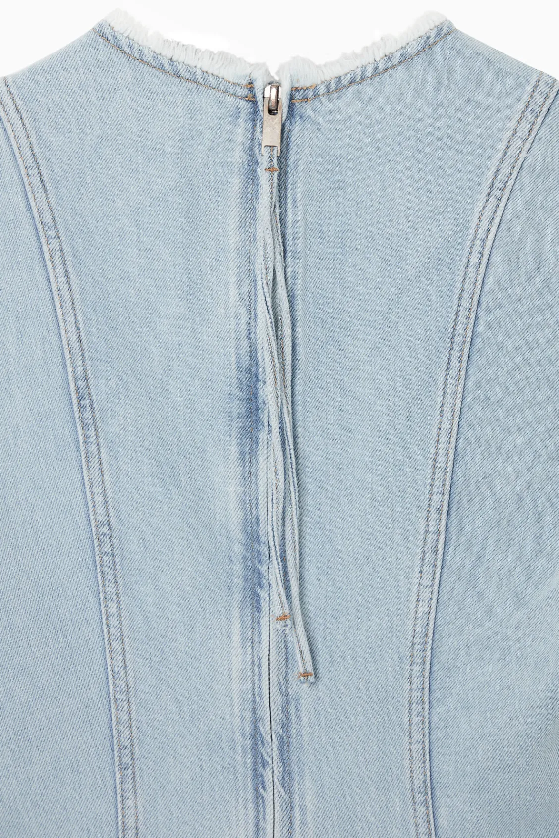 COS PANELED DENIM MINI DRESS-Women Dresses & Jumpsuits