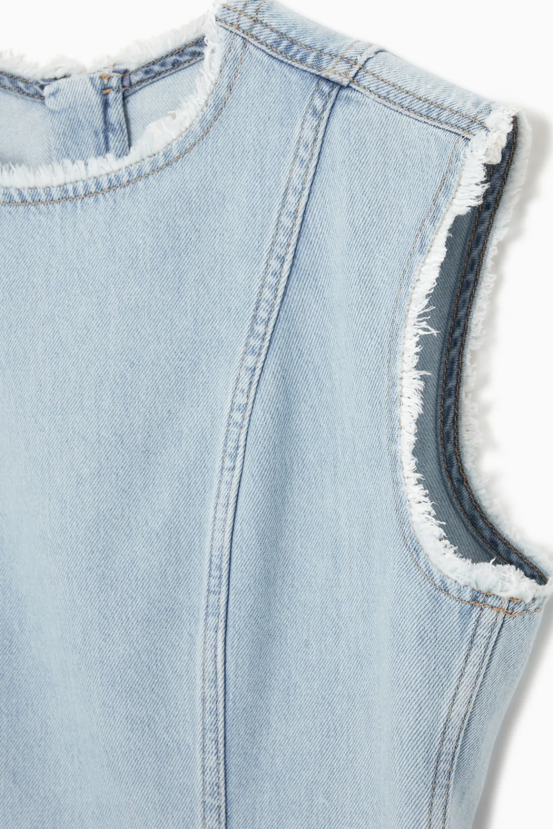 COS PANELED DENIM MINI DRESS-Women Dresses & Jumpsuits