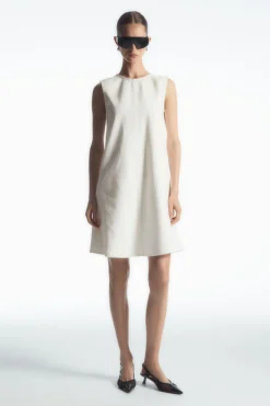 COS PANELED DENIM SHIFT DRESS-Women Dresses & Jumpsuits