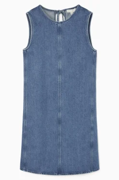 COS PANELED DENIM SHIFT DRESS-Women Dresses & Jumpsuits