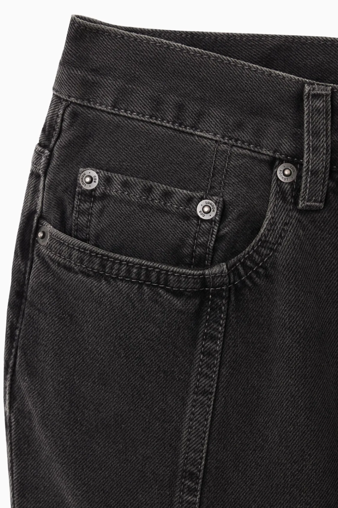 COS PANELED FLARED DENIM SKIRT-Women Skirts
