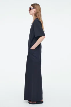 COS PANELED V-NECK JUMPSUIT-Women Dresses & Jumpsuits | Pants