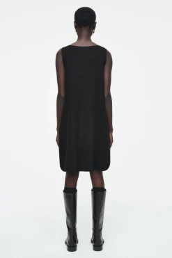 COS PANELED WOOL SHIFT DRESS-Women Dresses & Jumpsuits | Sweaters & Cardigans