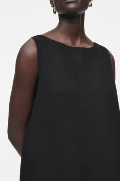 COS PANELED WOOL SHIFT DRESS-Women Dresses & Jumpsuits | Sweaters & Cardigans