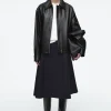 COS PANELLED WOOL MIDI SKIRT-Women Skirts