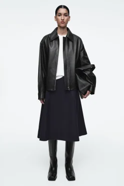 COS PANELLED WOOL MIDI SKIRT-Women Skirts