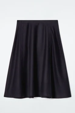 COS PANELLED WOOL MIDI SKIRT-Women Skirts