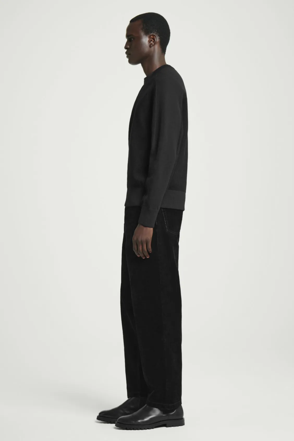 COS PANELLED WOOL V-NECK JUMPER- Sweaters & Cardigans