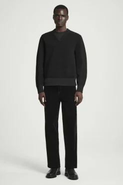 COS PANELLED WOOL V-NECK JUMPER- Sweaters & Cardigans