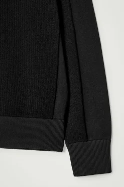 COS PANELLED WOOL V-NECK JUMPER- Sweaters & Cardigans