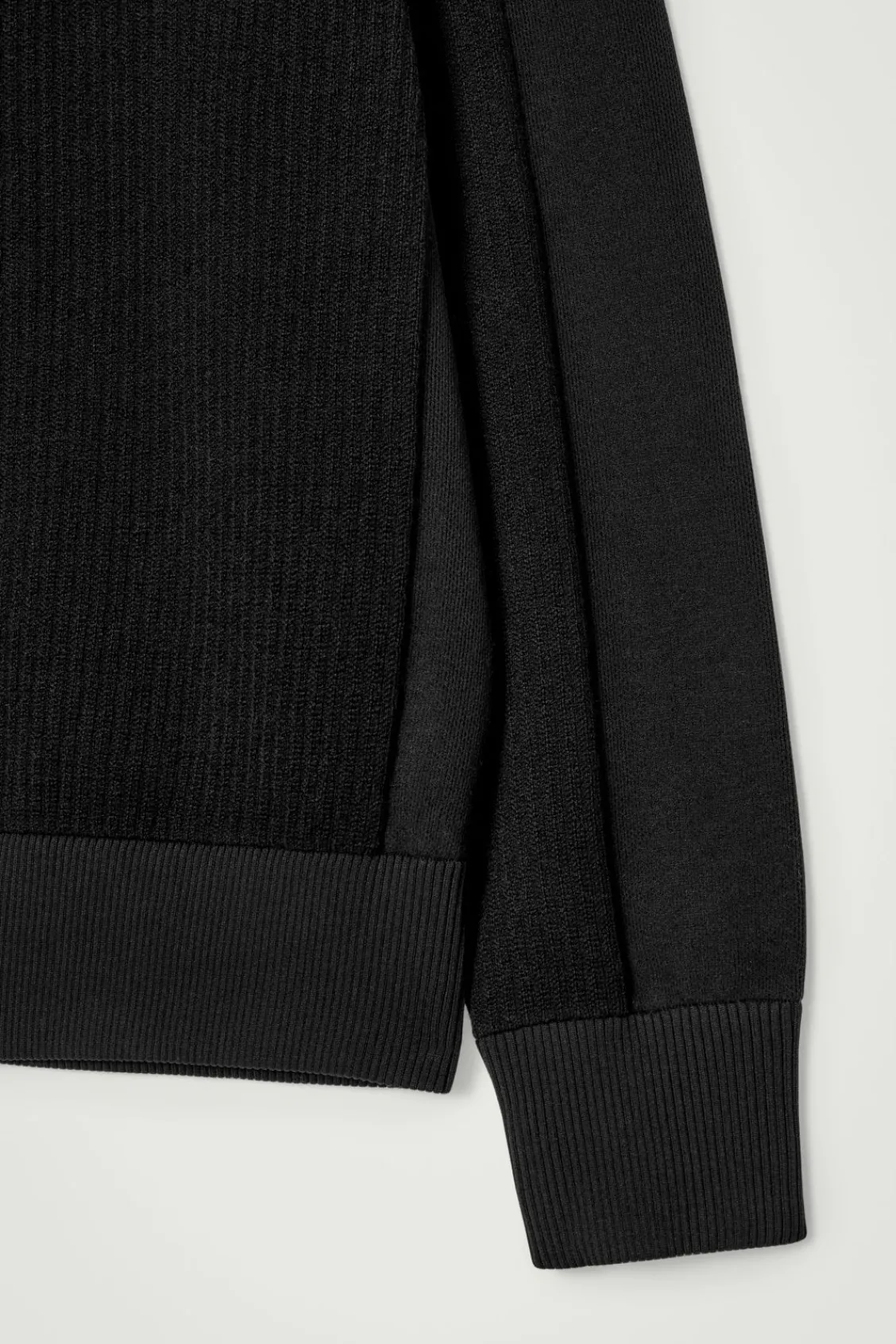 COS PANELLED WOOL V-NECK JUMPER- Sweaters & Cardigans