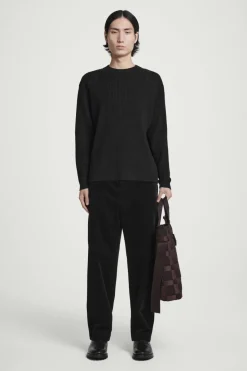 COS PATCH-DETAIL WOOL-BLEND SWEATER- Sweaters & Cardigans