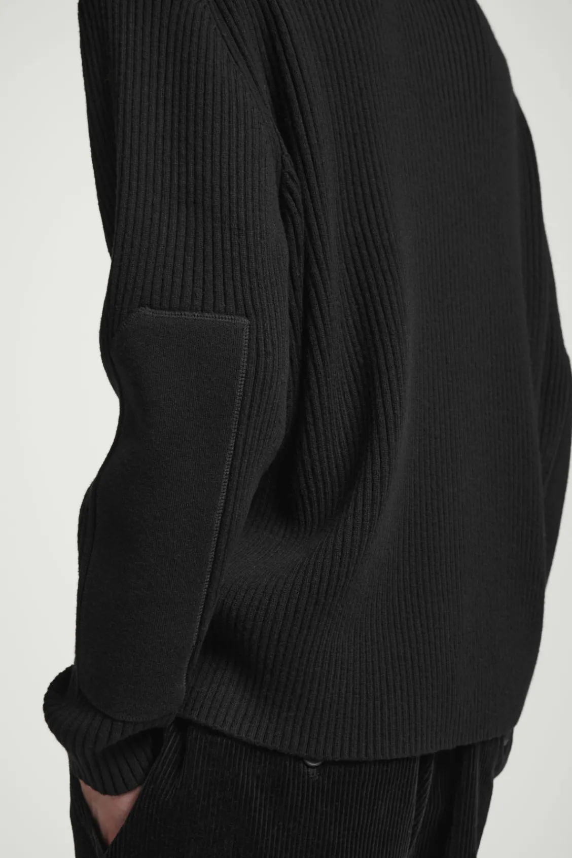 COS PATCH-DETAIL WOOL-BLEND SWEATER- Sweaters & Cardigans