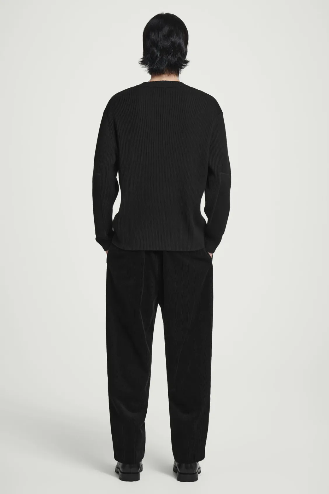 COS PATCH-DETAIL WOOL-BLEND SWEATER- Sweaters & Cardigans