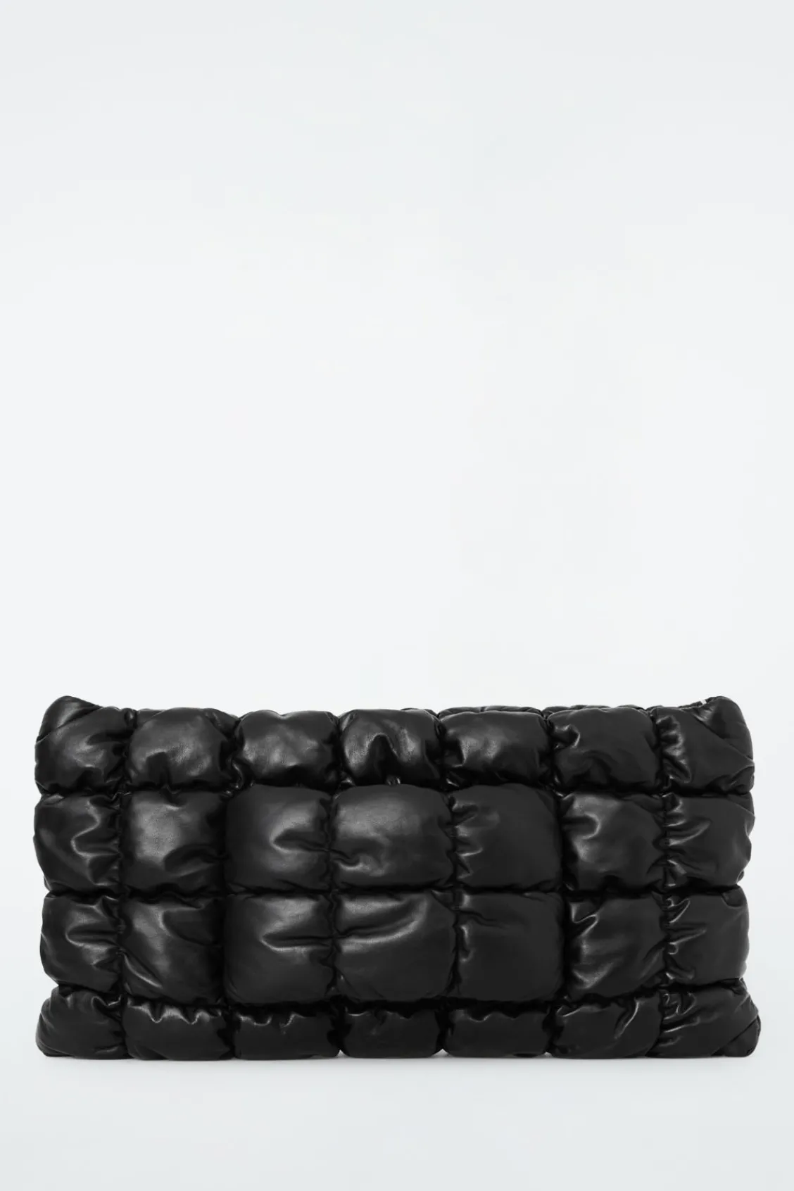 COS PILLOW OVERSIZED QUILTED CLUTCH - LEATHER-Women Bags