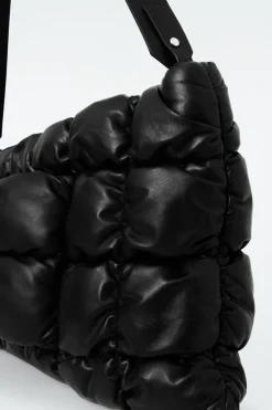 COS PILLOW OVERSIZED QUILTED CLUTCH - LEATHER-Women Bags