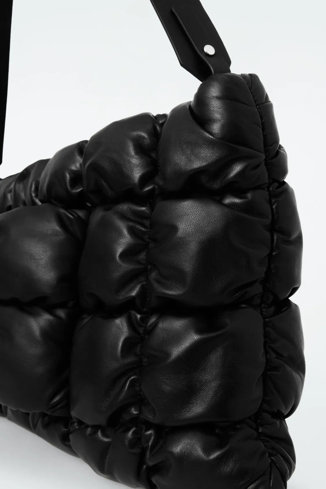 COS PILLOW OVERSIZED QUILTED CLUTCH - LEATHER-Women Bags