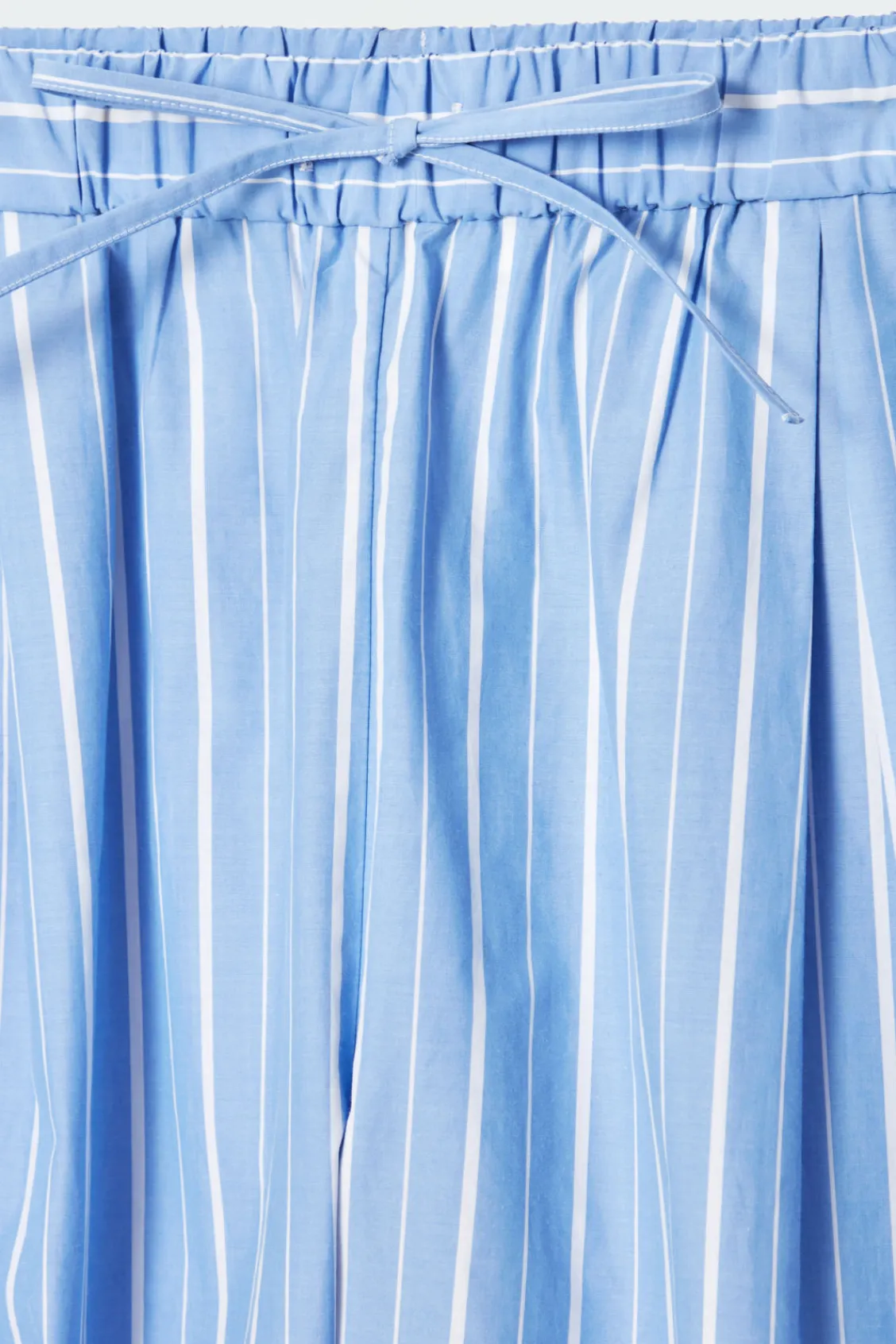COS PINSTRIPED COTTON PAJAMA PANTS-Women Pants