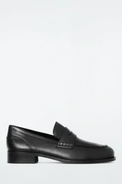 COS PINTUCKED LEATHER PENNY LOAFERS-Women Shoes