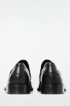 COS PINTUCKED LEATHER PENNY LOAFERS-Women Shoes