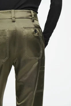 COS PINTUCKED SATIN UTILITY PANTS-Women Vests & Tailoring | Pants