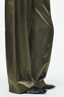 COS PINTUCKED SATIN UTILITY PANTS-Women Vests & Tailoring | Pants